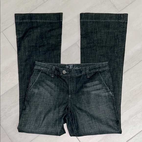 Kut From The Kloth-Kut Kollection Mid Rise Dark Wash Wide Leg Jeans-Size 29 - Picture 1 of 10